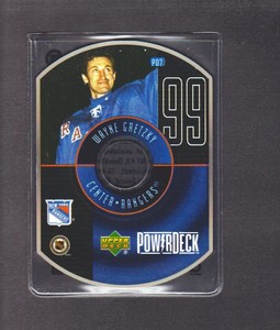 1999-00 Upper Deck PowerDeck Hockey Inserts #PD7 Wayne Gretzky {CD Disk} Rangers