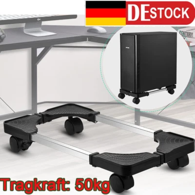 Verstellbarer mobiler CPU-Ständer mit rollenden Lenkrollen PC-Computer-Tower-Hal - Bild 1 von 4