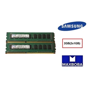 Samsung Memory 8500E 2GB (2x 1GB) Desktop PC RAM DDR3 1RX8 M391B2873FH0-CF8 - Picture 1 of 4