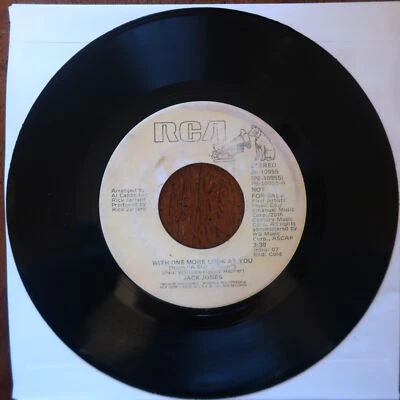 JACK JONES WITH ONE MORE LOOK AT YOU RCA RECORDS VINYL 45 VG 29-5 - Image 1 of 2