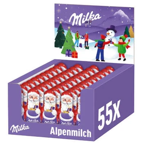 Milka Mini Santa Claus Alpenmilchschokolade 15g 55er Pack Of - Picture 1 of 1
