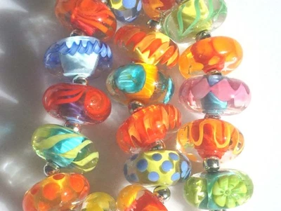 Cuentas de vidrio de murano hechas a mano FRISKEY, ¡verano sin fin!!! Foto 1 de 4
