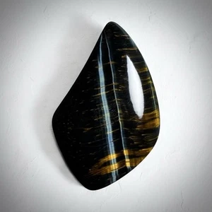 VARIEGATED TIGER'S EYE CABOCHON - Lapidary Mineral Cab Gemstone Jewelry Pendant - Picture 1 of 8