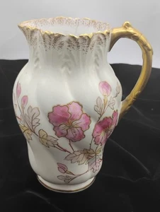 Antique Stoke on Trent Staffordshire Bros England Pitcher, 6" tall x 4.5" Widest - Picture 1 of 11