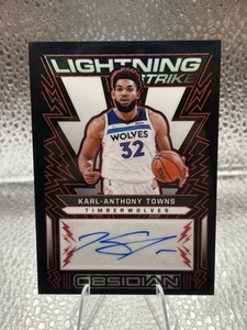 2021 Panini Obsidian Karl-Anthony Towns Auto SSP /5 🔥 - Picture 1 of 2