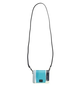 Preloved dolce & gabbana Paint Stripe Leather Crossbody Wallet Men Multicolor - image 1 of 4