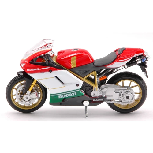DUCATI 1098 S TRICOLORE 2007-2009 1:18 Maisto Moto Modellino Nuovo - Immagine 1 di 1