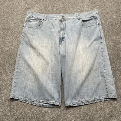 Pantalones Cortos Vintage Ecko Unltd 48B Azul Denim Sueltos Bordados Patchwork Hip Hop Y2K Foto 1 de 4