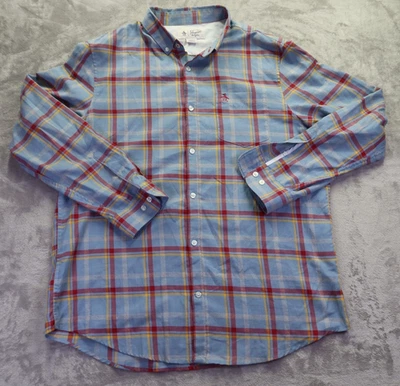 Penguin Logo Munsingwear Button Down Long Sleeve Plaid Shirt Men's Size XL - Image 1 of 4