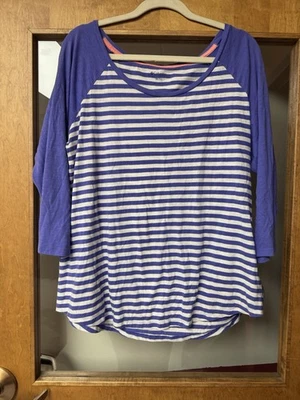 Camiseta COLUMBIA MANGA 3/4 Everyday PÚRPURA/BLANCO XL/TG!!️ Foto 1 de 3
