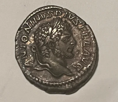 Caracalla  198-217 AD silver denarius , XF - Image 1 of 4