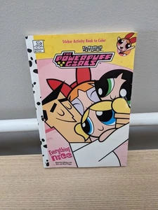 NEU Vintage Powerpuff Girls Alles schön Sticker Activity Buch zum Ausmalen 2002 - Bild 1 von 9