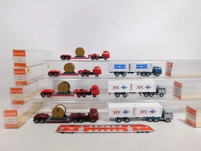 7x wiking H0 1:87 Autoarticolato Magirus: 503+522 Container S.G Mint + Box # - Immagine 1 di 4