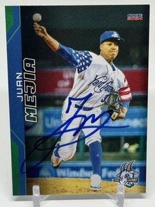 Elección 2024 Juan Mejía Liga Menor Hartford Yard Goats Colorado Rockies FIRMADO - Imagen 1 de 2