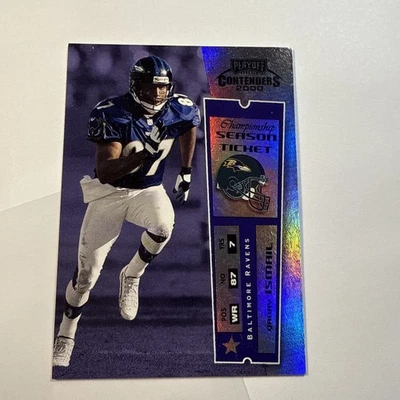 2000 Playoff Contenders Qadry Ismail #/100 Championship Ticket #6 Baltimore - Image 1 of 2