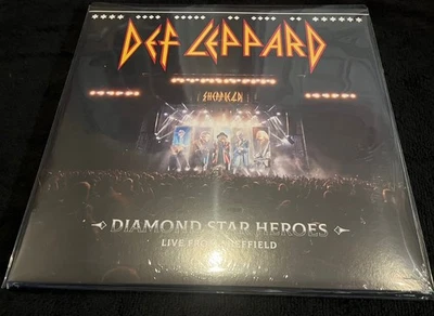DEF LEPPARD - DIAMOND STAR HEROES LIVE FROM SHEFFIELD - RED SPLATTER VINYL 2-LP - Imagem 1 de 4
