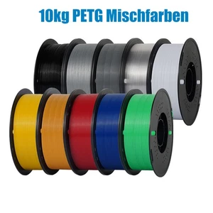 Lote de rollos de 1 kg de filamento para impresora 3D PETG 1,75 mm paquetes de 1 kg mezcla de colores negro gris - Imagen 1 de 6