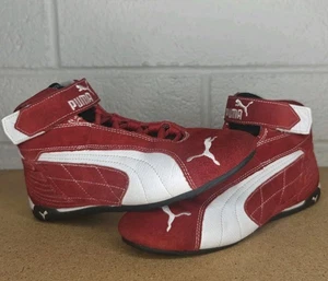 Puma Vintage Suede Hi-Top Repil Speed Cat 2000s Y2K Racing Mens Size 4 Womens 5 - Picture 1 of 14
