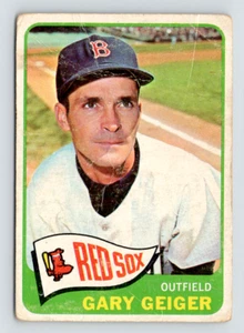 1965 Topps Card, #452 Gary Geiger, Boston Red Sox - Picture 1 of 3