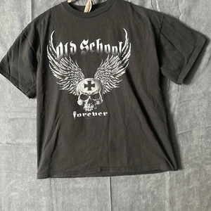 CAMISETA GRANDE DE LA VIEJA ESCUELA PARA SIEMPRE Usada Bonitos Gráficos - Imagen 1 de 8