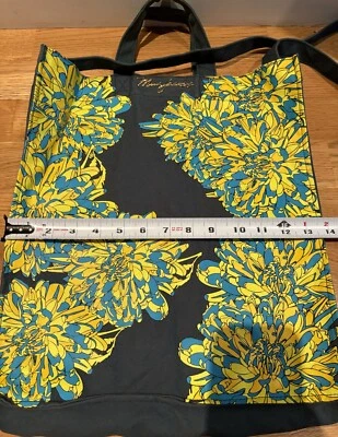 Marc Jacobs холст желтый цветок сумка с короткими ручками в бирюзовый, с плечевым ремнем - Изображение 1 из 4