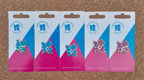 LOT 5x OFFICIAL LONDON 2012 OLYMPIC VENUE COLLECTION LOGO PIN BADGES BRAND NEW!