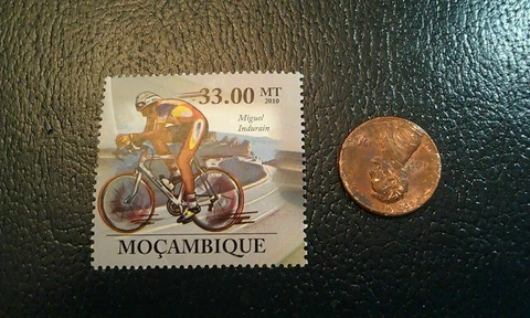 Miguel Indurain Road Racing Cyclist Cycling Mocambique 2010 Perforated Stamp Cover