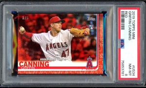 Griffin Canning 2019 Topps Update Rookie Red /5 RC Rookie #US34 PSA 8 Mets - Picture 1 of 2