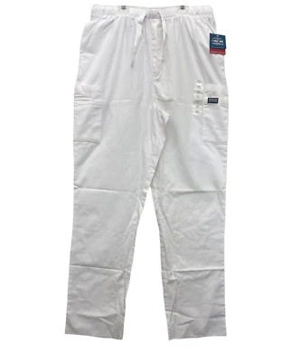 Cherokee Men's Big Originals Cargo Scrubs Pant, White, Large Tall - Image 1 of 4