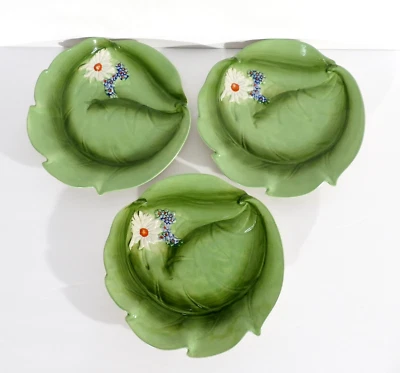 Temptations Figural Floral Salad Plates 8" Set of 3 - Image 1 of 3