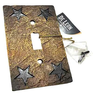 NEW Western Stars Single LIGHT SWITCH COVER Cabin Lodge Horse Ranch Flip Switch - Picture 1 of 3