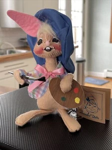 1992 Annalee Bunny Artist/Painter Doll - Picture 1 of 12