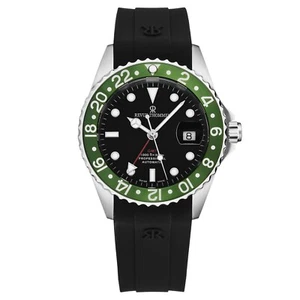 Revue Thommen Men's Diver Black Dial Green GMT Bezel Automatic 17572.2834 - Picture 1 of 7