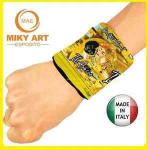 GUSTAV KLIMT IL BACIO POLSO  portamonete portaoggetti chiusura con zip - Imagen 1 de 3