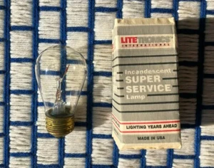 new 20K Clear sign 15S14 outdoor 15w string LIGHT BULB collectible only not 4use - Picture 1 of 2