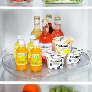 Slide Turntable Lazy Susan Organizer for Fridge Cabinet Pantry 1PACK 16.5''Clear - Picture 1 of 7