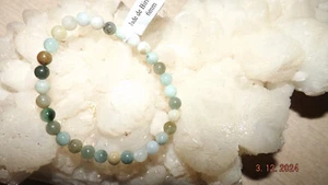 GC Mineraux Bracelet 001 Perles Jade de Birmanie 6mm B - Imagen 1 de 3