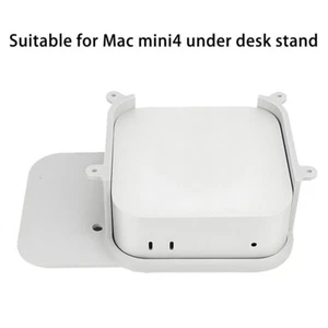 Under Desk Mounting Stand Case With Screws Mini Computer Holder For Mac Mini M4 - Afbeelding 1 van 17