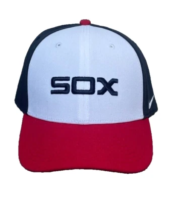Chicago White Sox Baseball Hat Nike Dri-Fit Club Throwback Adjustable Size M/L - Image 1 of 4