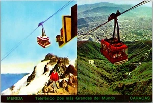 Postcard Venezuela Caracas Teleferico Air Cable Car Merida and Avila's Top - Imagen 1 de 2