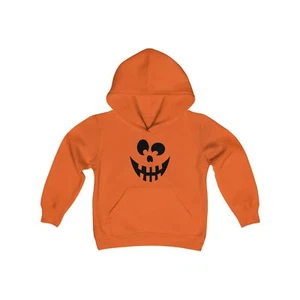 Youth Halloween Jack-o-lantern Hooded Sweatshirt - Picture 1 of 3