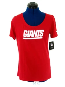 NEW YORK GIANTS NIKE T SHIRT ADULT WOMEN'S MEDIUM RED NEW with tag - Picture 1 of 4