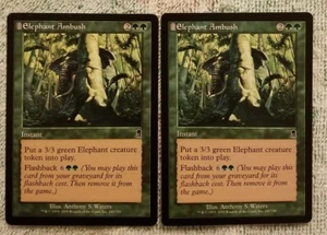 2X Elephant Ambush MTG NM Odyssey - Picture 1 of 2