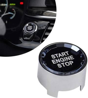 PLATEADO Cristal MOTOR ARRANQUE PARADA Botón Encendido Decoración Cubierta Para BMW X3 X4 X5 X6 Foto 1 de 4