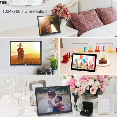  New 15" HD Digital Photo Frame 1024 x 768 Resolution Support MP3/MP4/Playback - Image 1 of 4