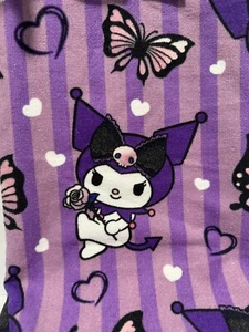 Sanrio Kuromi Super Soft Lightweight Beach Bath Towel, Purple - Picture 1 of 5