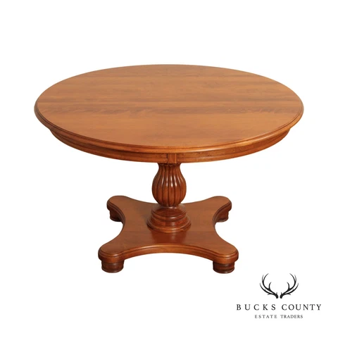Nichols & Stone Round Expandable 'Antiguan' Maple Dining Table Cover
