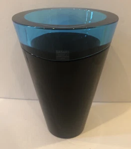 Soichero Sasakura for Sasaki japanese post modern art glass vase 9” excellent - Picture 1 of 12
