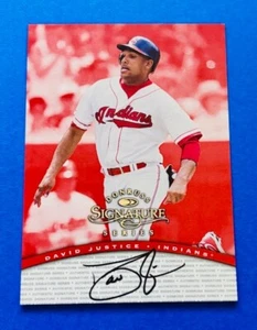1997 Donruss Signature Autographs Signature Red #56 David Justice SP /900 - Rare - Picture 1 of 2
