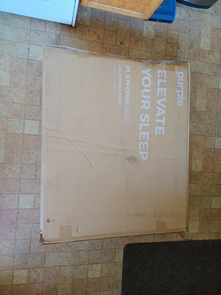 *NEW* Purple Platform Bed Cal King Black 13" of Storage - Image 1 of 3